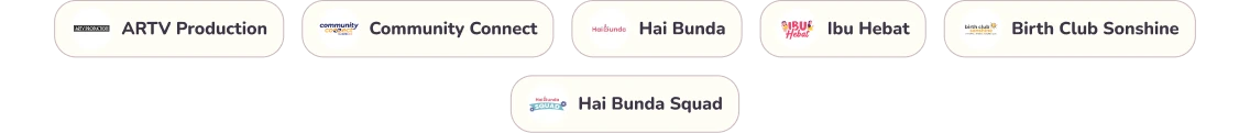 Community partner: Sidina Community, Hai Bunda, GirlUp UI, Sister Fluencer, Melanine Hero, Puan Bisa