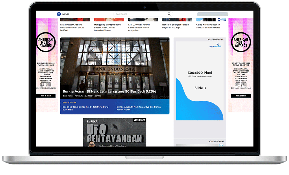 3D Cube Vertical Billboard